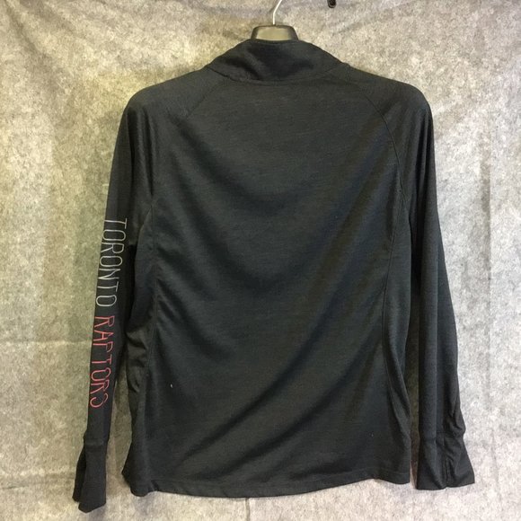 47 Brand Women Raptors Impact 1/4 Zip Pullover Shirt Top Athletic Black Size L - Picture 4 of 7